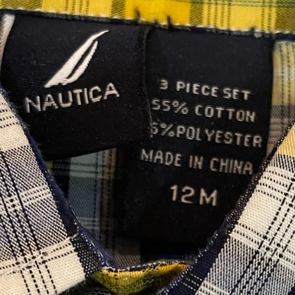 Boys Nautica Sweater, Button Up Shirt and Jeans 3-Piece Set - Picture 3 of 12